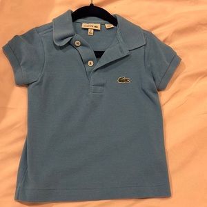 Blue Lacoste shirt size 2